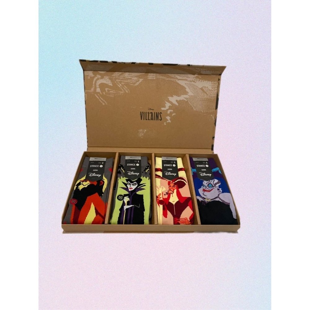 Stance Disney Villains Infiknit Multicolor Crew Socks Box Set ASK Size S M L